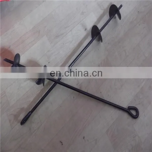Pole Anchor Type Carbon Steel Ground Screw Anchor