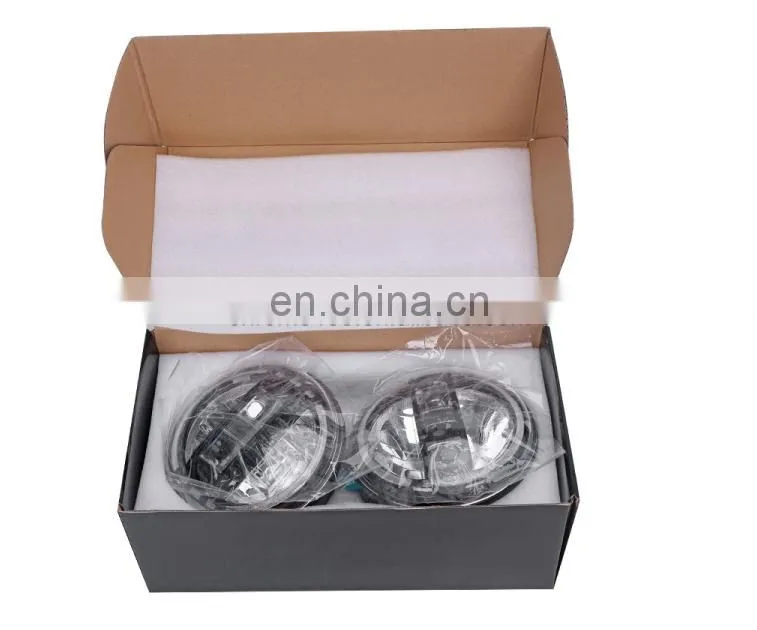 7inch Led Headlight For Jeep Wrangler JK lens Led headlight auto parts Made in China