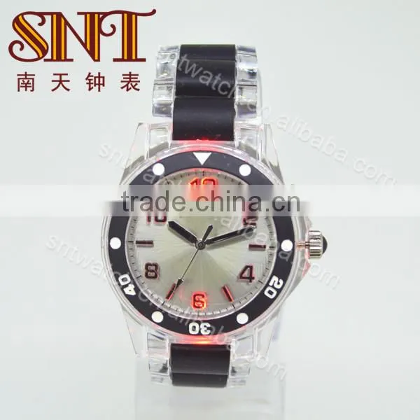 Newest style plastic watch custom logo plastic watch