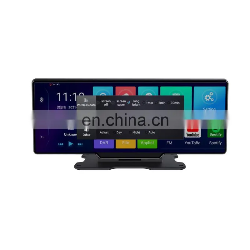 Car Surround Panoramic 4G android system car camera 10.26inch 1080P navigation gps DVR driving recorder with Smart Touch screen