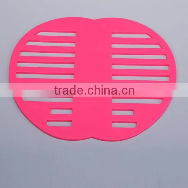 Kitchen heat resistant and skidproof plastic tabke mat coaster
