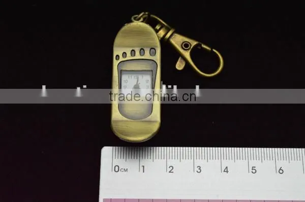 Women's pocket watch retro bronzed footprint shape quarts watches women watches