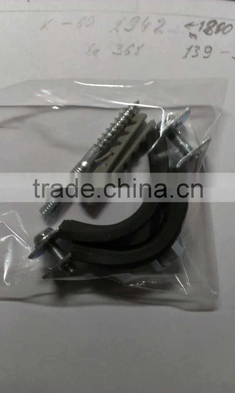 steel galvanized with rubber iron clamp