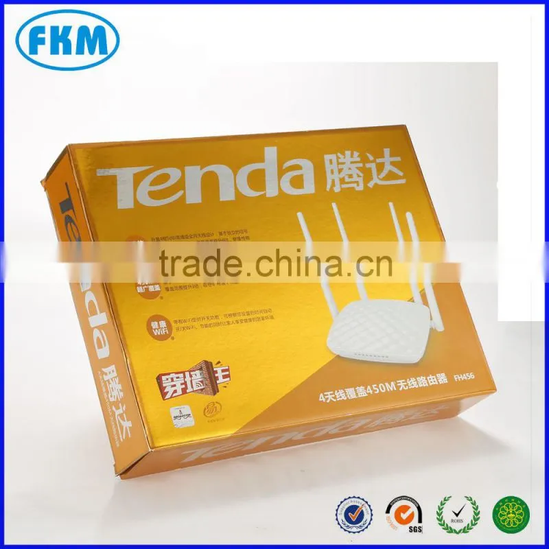 gold folded packing box