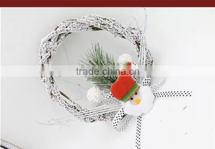 Felt Santa Claus Hanging Wooden Ornaments Gifts Enfeites De Natal Wholesale Decoration Suppliers Christmas Garland