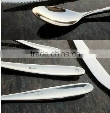 4pcs Stainless Steel Cutlery set with elegent design for wedding anniversary