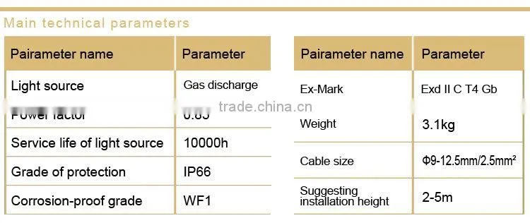 BPC8720 explosion proof platform lamp