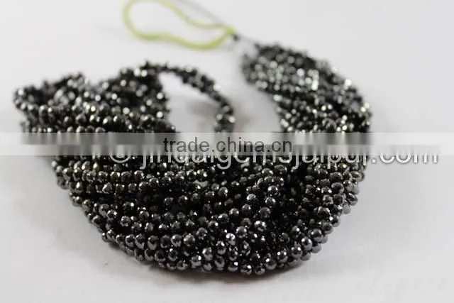 Black Diamond Top Quality Faceted Drop Beads