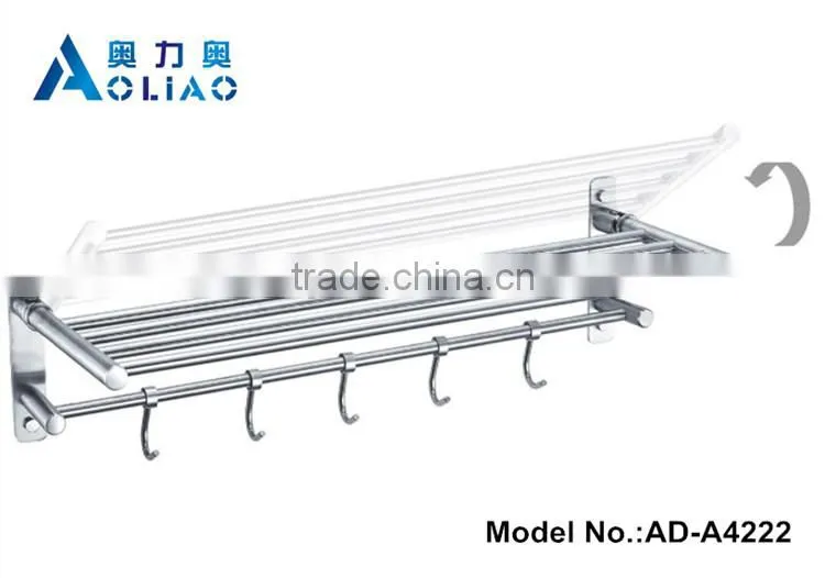 High quality Bathroom hardware accessory stainless steel swing bathroom standing towel racks