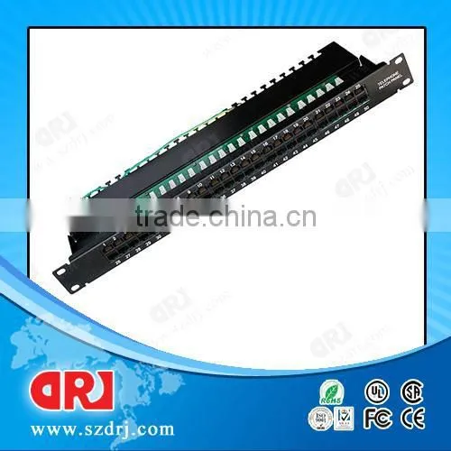 CAT3 Modular Telephone Patch Panel,female patch panel rj11