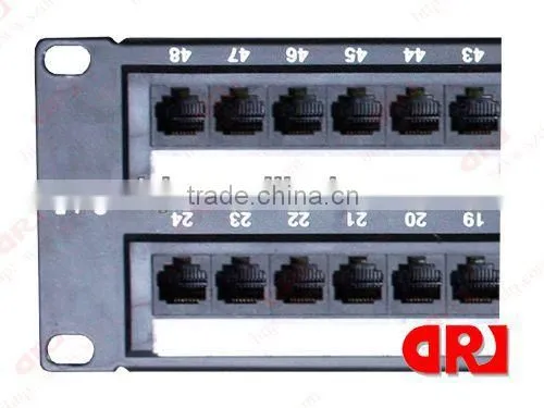 china supplier 2U cat5e UTP RJ45 48 ports patch panel