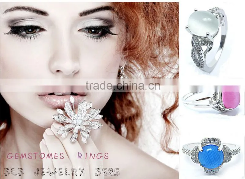 Big stone ring designs high quality cz engagement rings 18 karat gold plated ring
