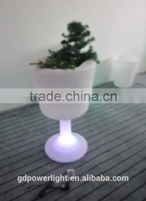 PE plastic Flowerpot with LED light YXF-4576A