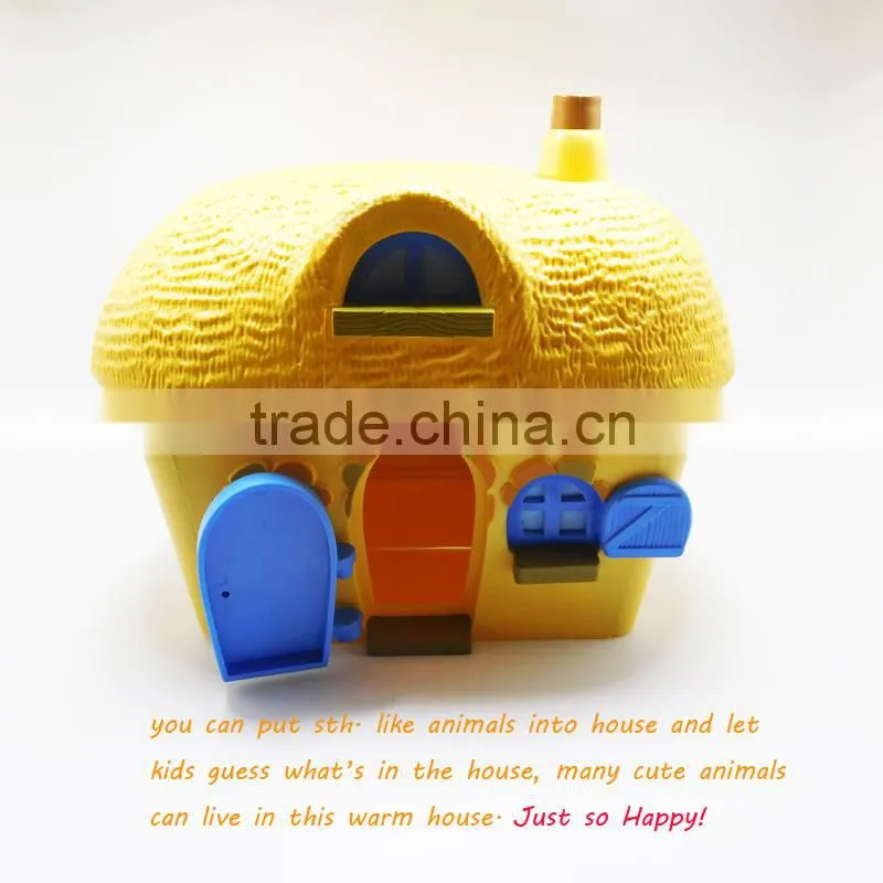 Self Assembly Plastic Farm House for Small Animal Plastic Warm House for Cute Animals