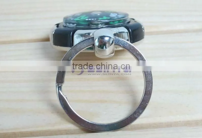 Metal Keychain Compass Luggage Portable