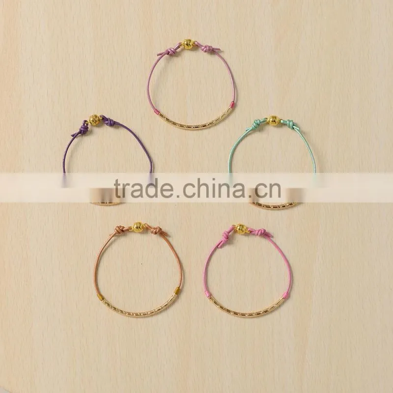 New design leather braid bio magnetic bracelet wholesale