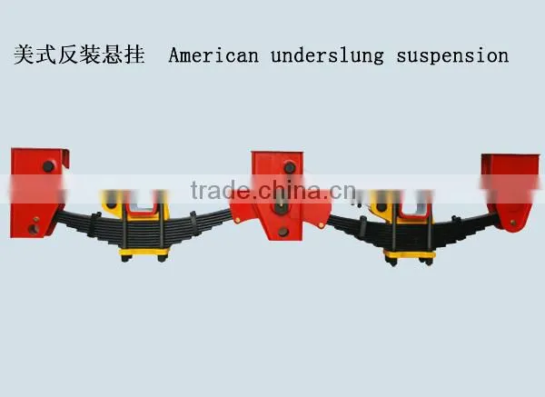 Top quality semi trailer parts suspension parts leaf spring underslung suspension