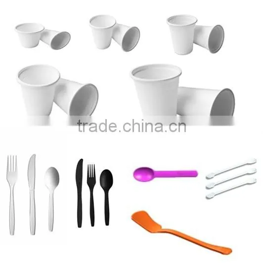 Disposable biodegradable corn starch tableware 11'' 4 compartment round plates