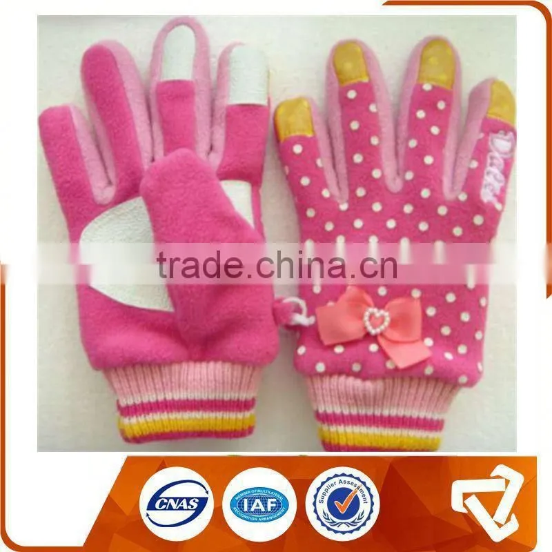 Wholesale Custom Polar Fleece Gloves For Girls