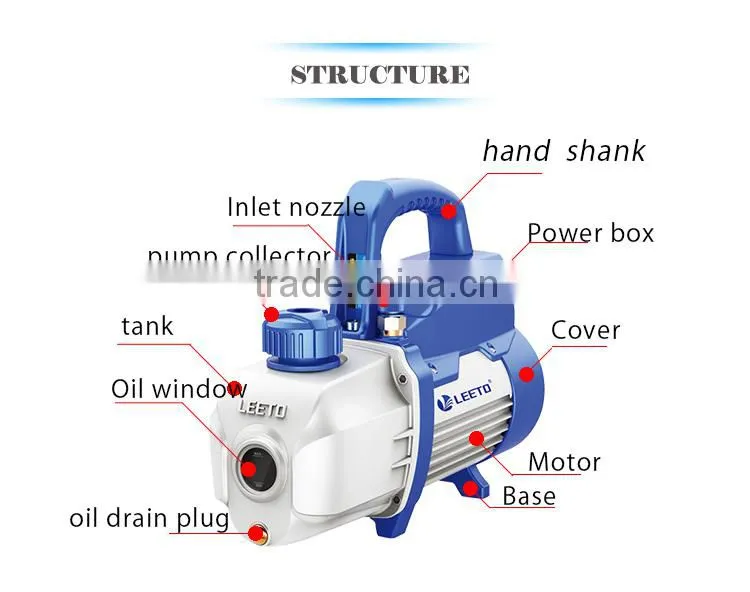 Sealed high vacuum lubrication oil pump