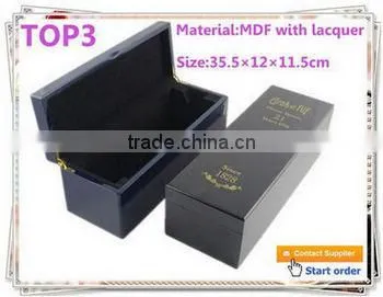 1 bottle,2 bottle,6 bottle stock Pu leather cover wood wine gift box