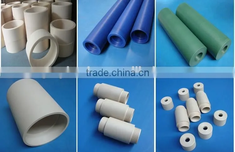 Alibaba custom making plastic products white pe hdpe polyethylene custom plastic pipe tube price