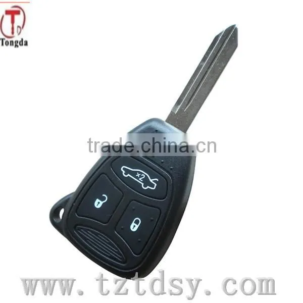 TD high quality3+1 button remote control, key shell factory price for Chrysler
