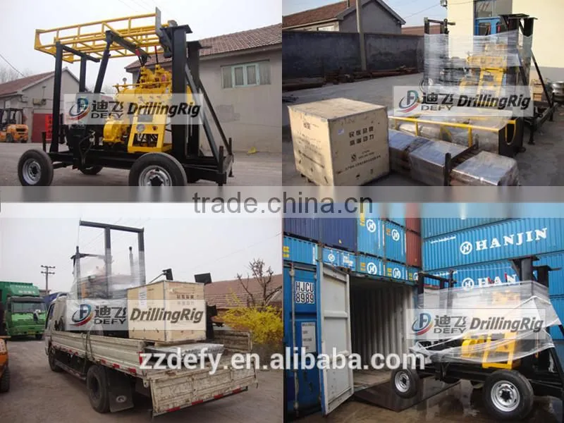 XY-200F portable water well drilling machine for sale--motor type or diesel engine