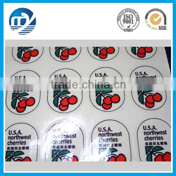 Plastic warning label for gas cylinders