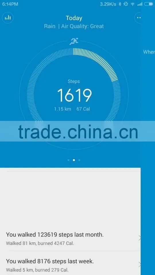 Xiaomi OLED Display mi band2 with heart ECG monitor and time clock