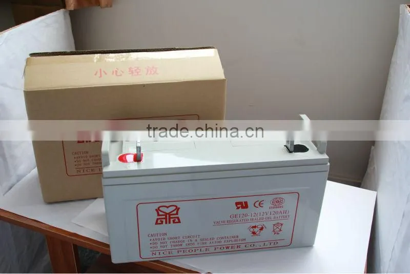12v120ah gel battery solar battery rechargeable deep cycle and maintenace free