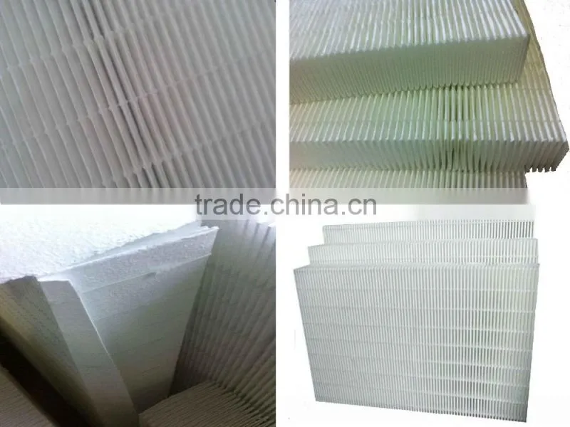Mini pleat packs for 4 cell v bank compact filter