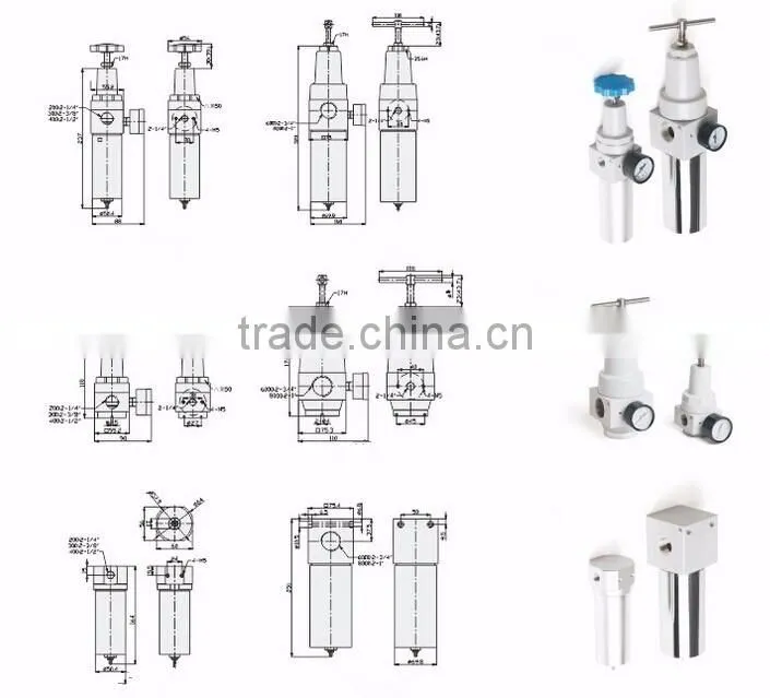 QFRH Series 35bar high pressure filter regulator
