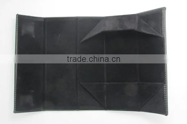 diamond grid square PU leather eyewear packing case