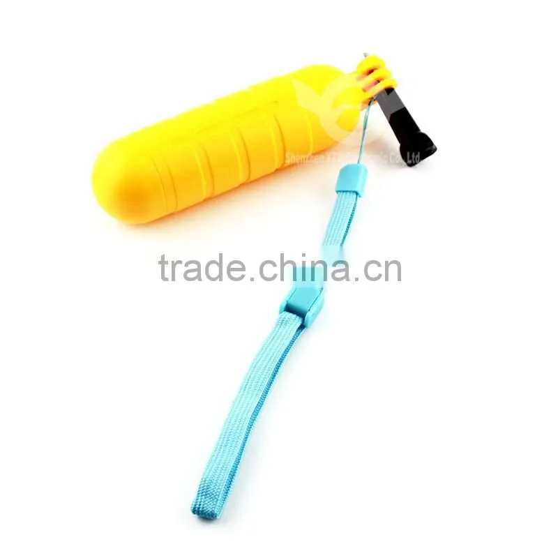 Floaty bobber with strap and screw for Gopro Hero 3+/3/2/1, Yellow & Orange