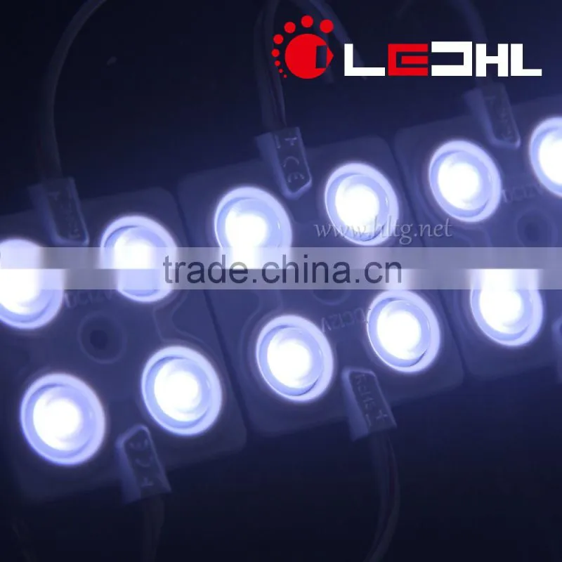4LEDs SMD2835 injection Molding LED Module Yellow Color with 2.4W 200lm 160 degree lens 5 years warranty