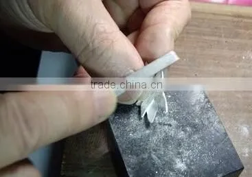 electroplated diamond needle files set three square file