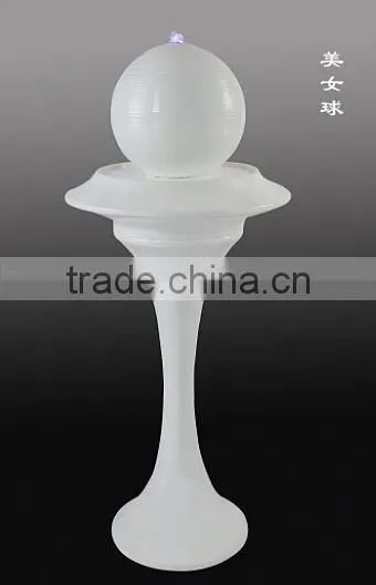 hotel decorative led resin vase fountain