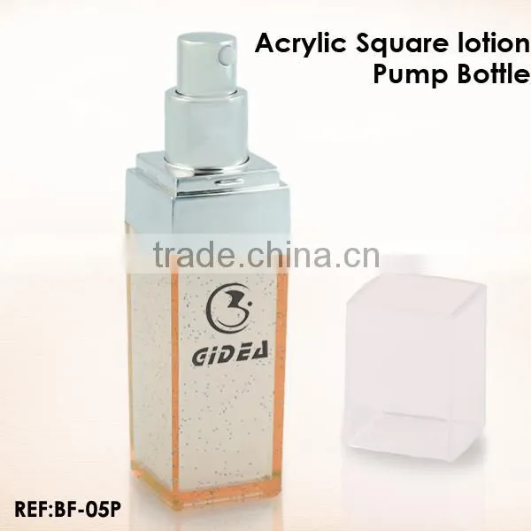 30ml 50ml 140ml Acryl cosmetic packaging bottle square