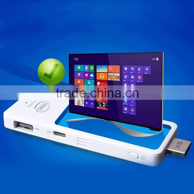 Popular Win10 and Android 4.4Dual OS Mini PC 2GB / 32GB Intel Quad-Core TV Player Compute Stick Wifi Bluetooth