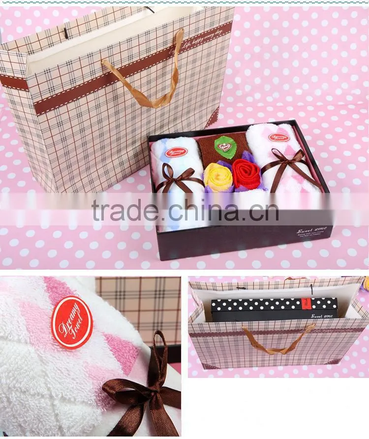 Exports Europe cake towel gift basket towel cake for Wedding business gifts