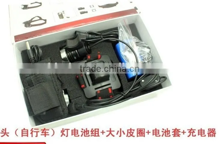 rechargeable aluminum led bicycle headlight powerful rechargeable headlamp