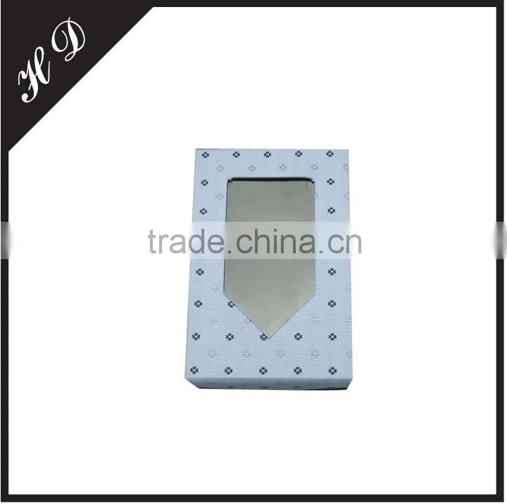 Cardboard Clamshell Tie Gift Packaging Box With Clear PVC Window