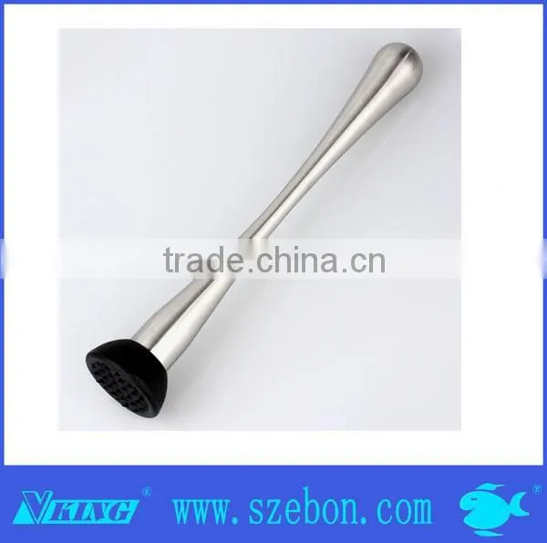 High quality stainless steel cocktail muddler barware bar set