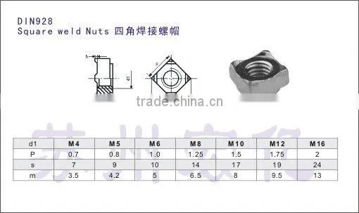 square weld nut