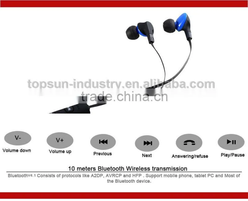 funny active beautiful stereo bluetooth headset with mp3 player