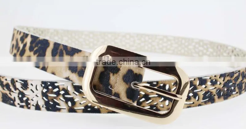 2015 HOT sale fashion sexy girls dresses belt with Fuax pu leather square buckle