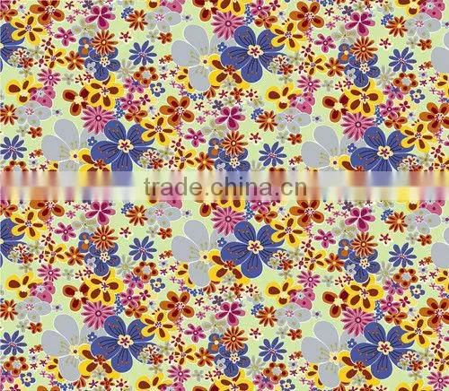 polyester taffeta flower print fabric