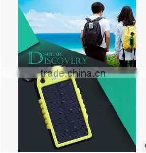 easy portable colorful newest waterproof solar power bank with hook