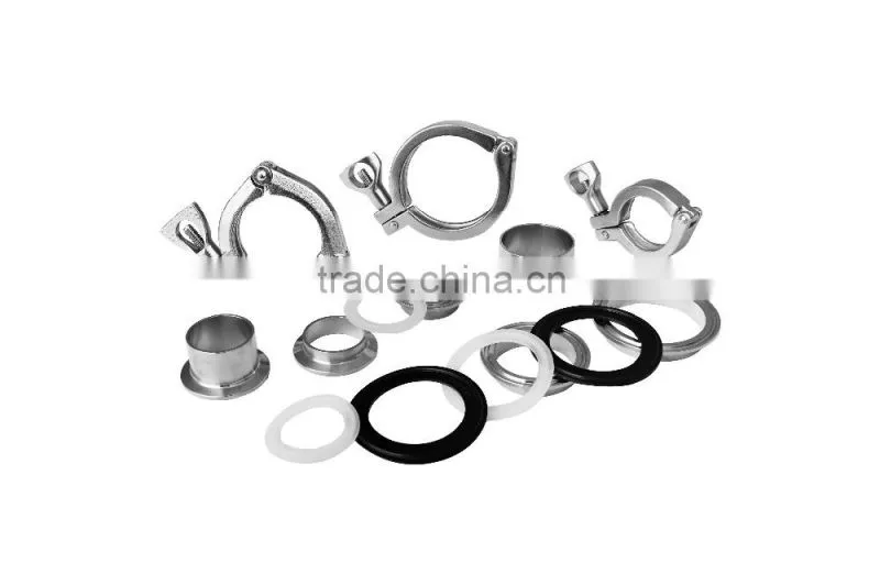 SS304/316 6" stainless steel sanitary tri clamp for ferrules